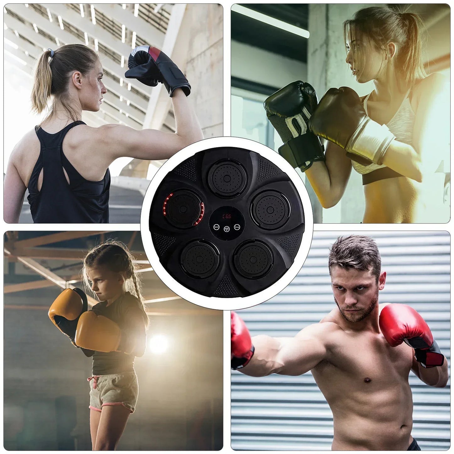 Home Gym Equipment Children Adults Smart Music Boxing Machine Bluetooth Fun Punch Boxing Trainer Wall Target Punching Pad