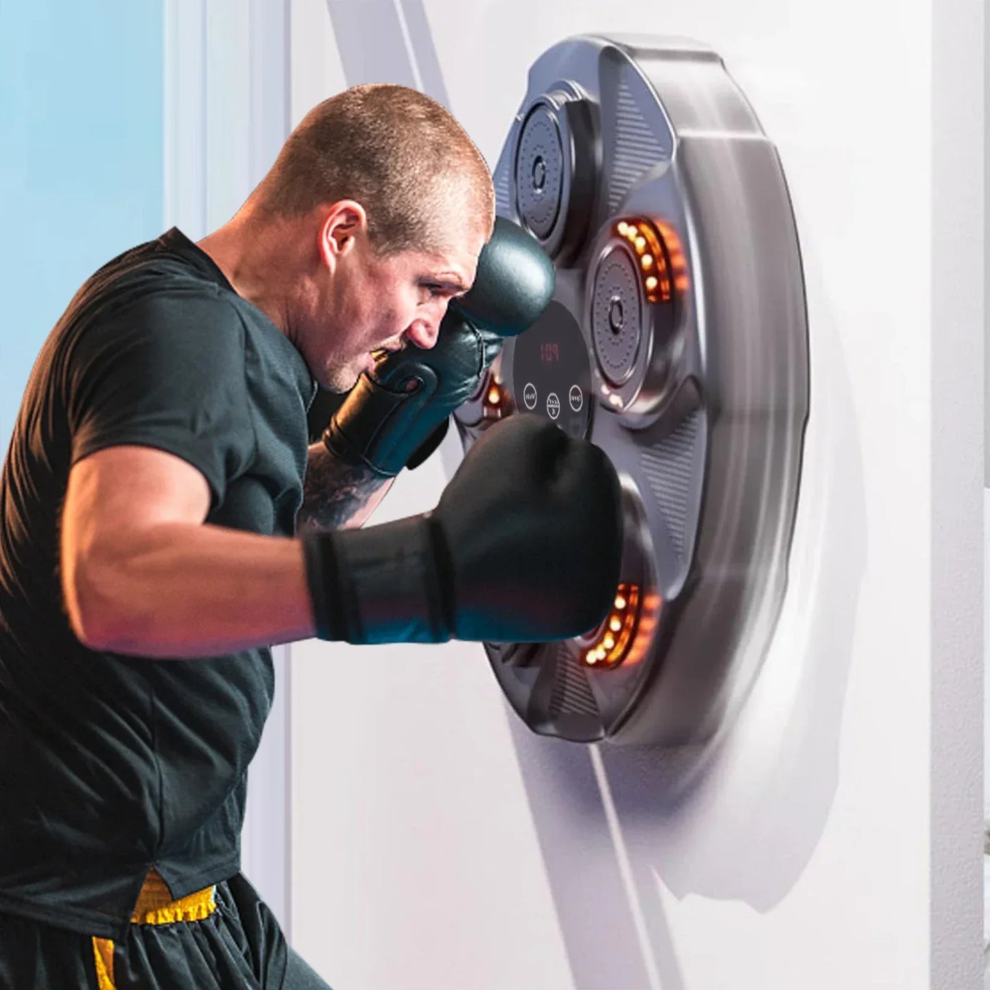 Home Gym Equipment Children Adults Smart Music Boxing Machine Bluetooth Fun Punch Boxing Trainer Wall Target Punching Pad