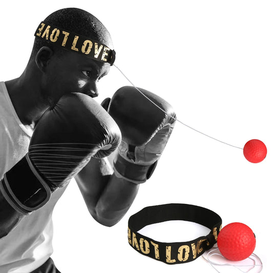 Boxing Speed Ball MMA Sanda Training Hand Eye Reaction Head-mounted PU Punch Ball Home Sandbag Fitness Boxing Equipment