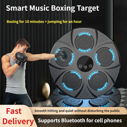 Home Gym Equipment Children Adults  Smart Music Boxing Machine Bluetooth Fun Punch Boxing Trainer Wall Target Punching Pad