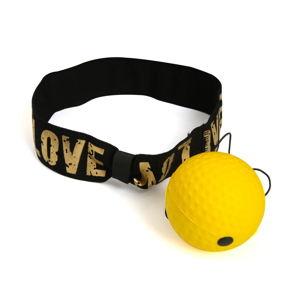 Boxing Speed Ball MMA Sanda Training Hand Eye Reaction Head-mounted PU Punch Ball Home Sandbag Fitness Boxing Equipment